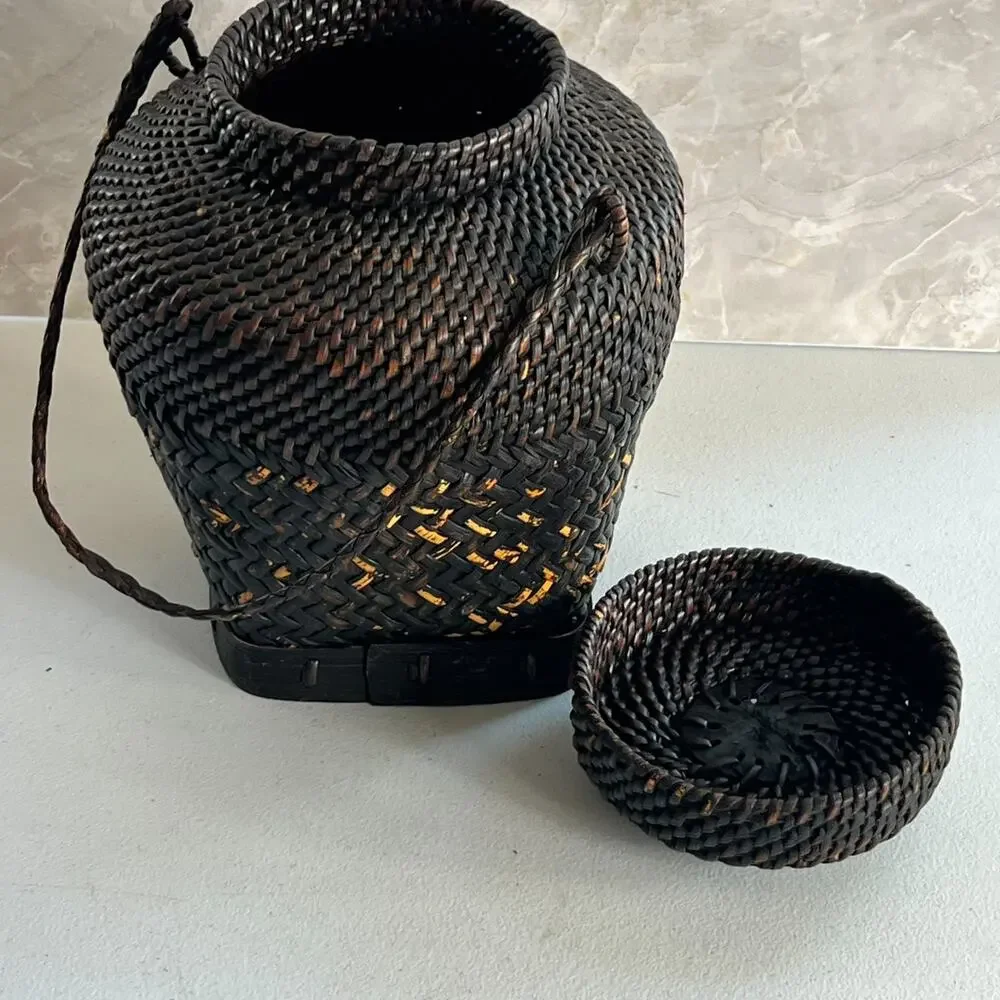 Antique Filipino Ifugo Ulbong Rice Basket 10